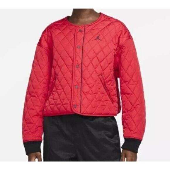 Women's Nike Air Jordan Flight Essential Reversible Jacket M NWT DH0655 - Picture 2 of 6